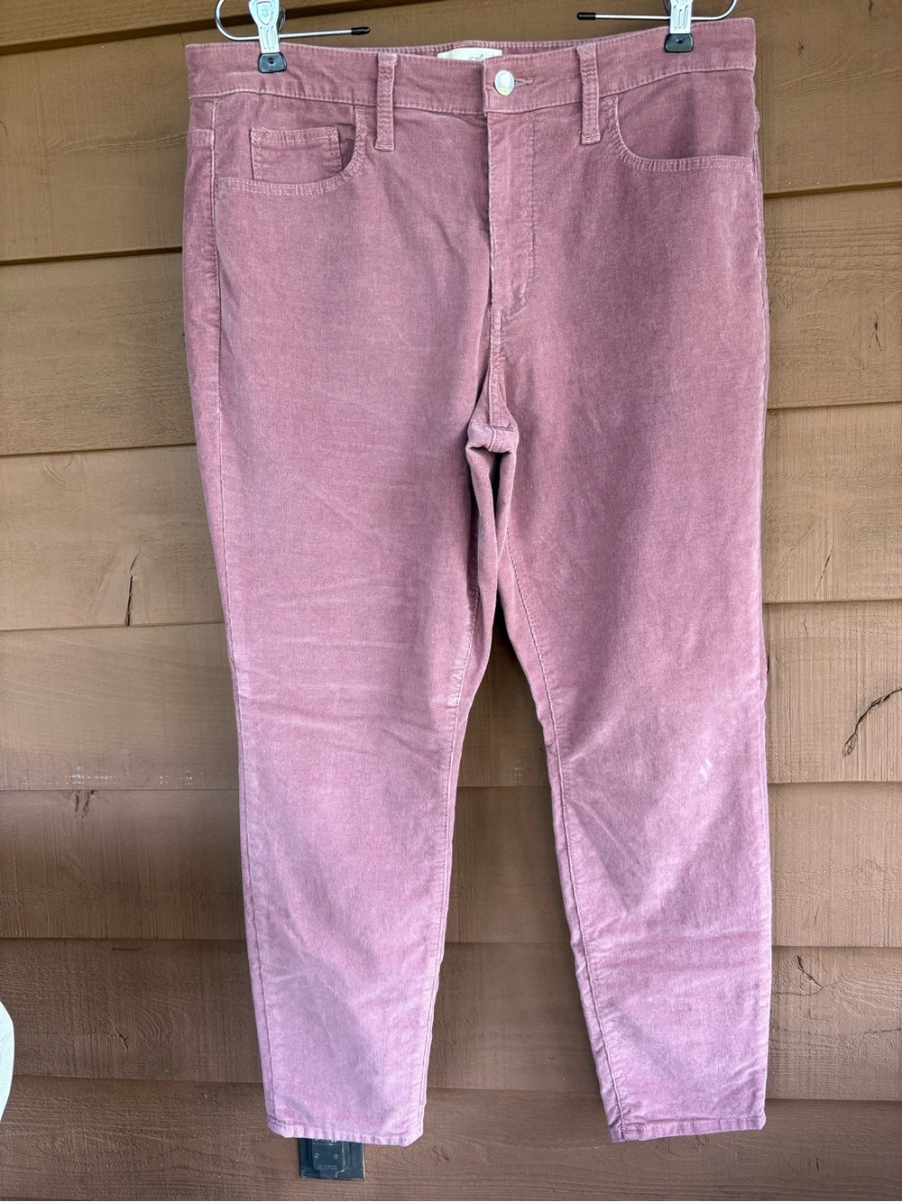 Universal Thread dusty rose high rise skinny cords